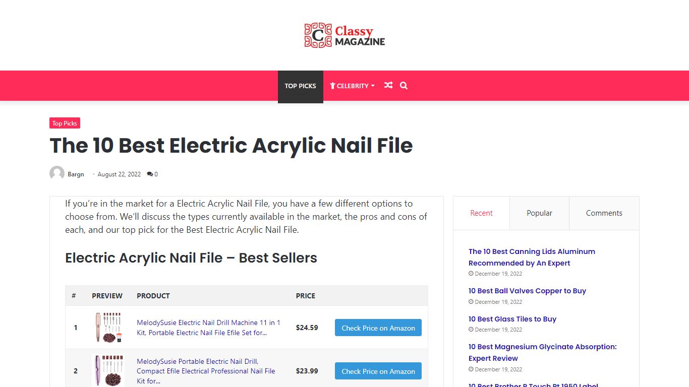 The 10 Best Electric Acrylic Nail File in 2022