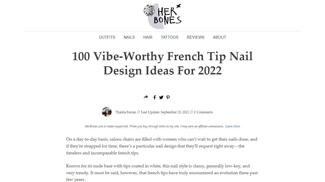 100 Vibe-Worthy French Tip Nail Design Ideas For 2022 - Her Bones