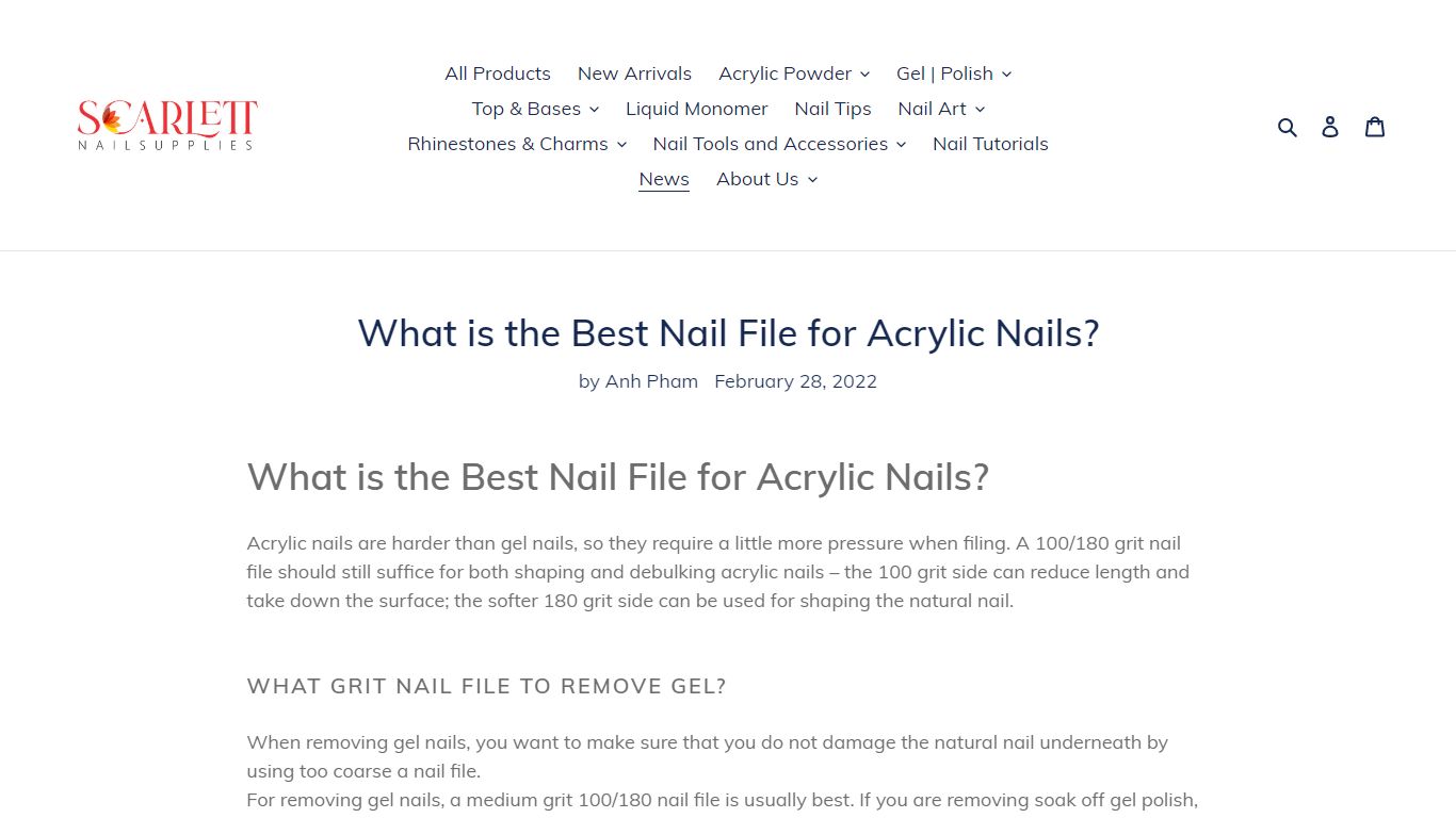 What is the Best Nail File for Acrylic Nails?