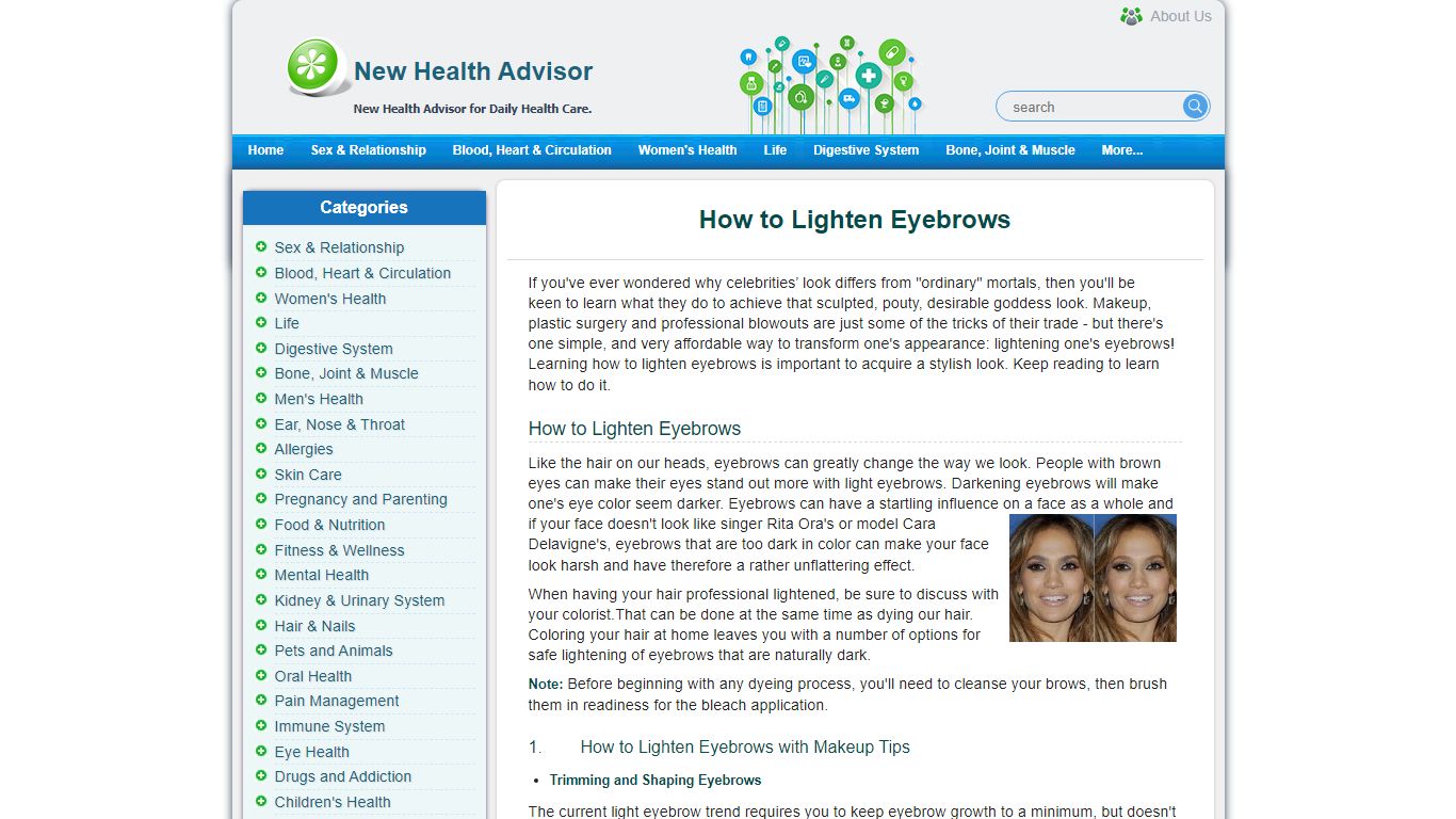 How to Lighten Eyebrows | New Health Advisor