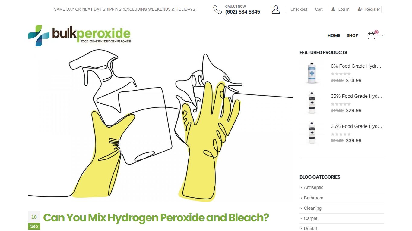 Can You Mix Hydrogen Peroxide and Bleach? - Bulk Peroxide
