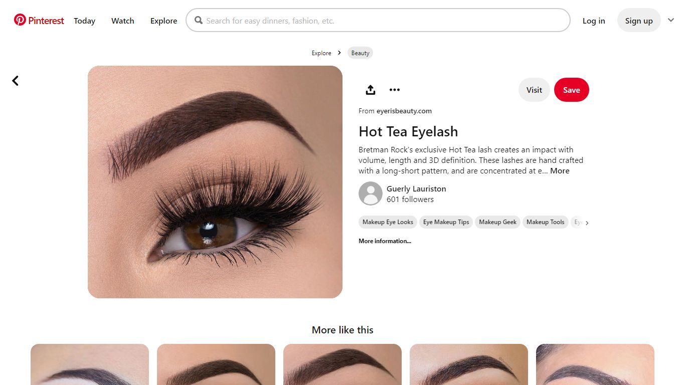 Hot Tea Eyelash | Skin makeup, Eye makeup tips, Eyeshadow makeup