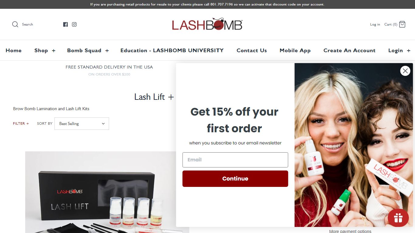 Lash Lift + Brow Lamination Kits – LASHBOMB