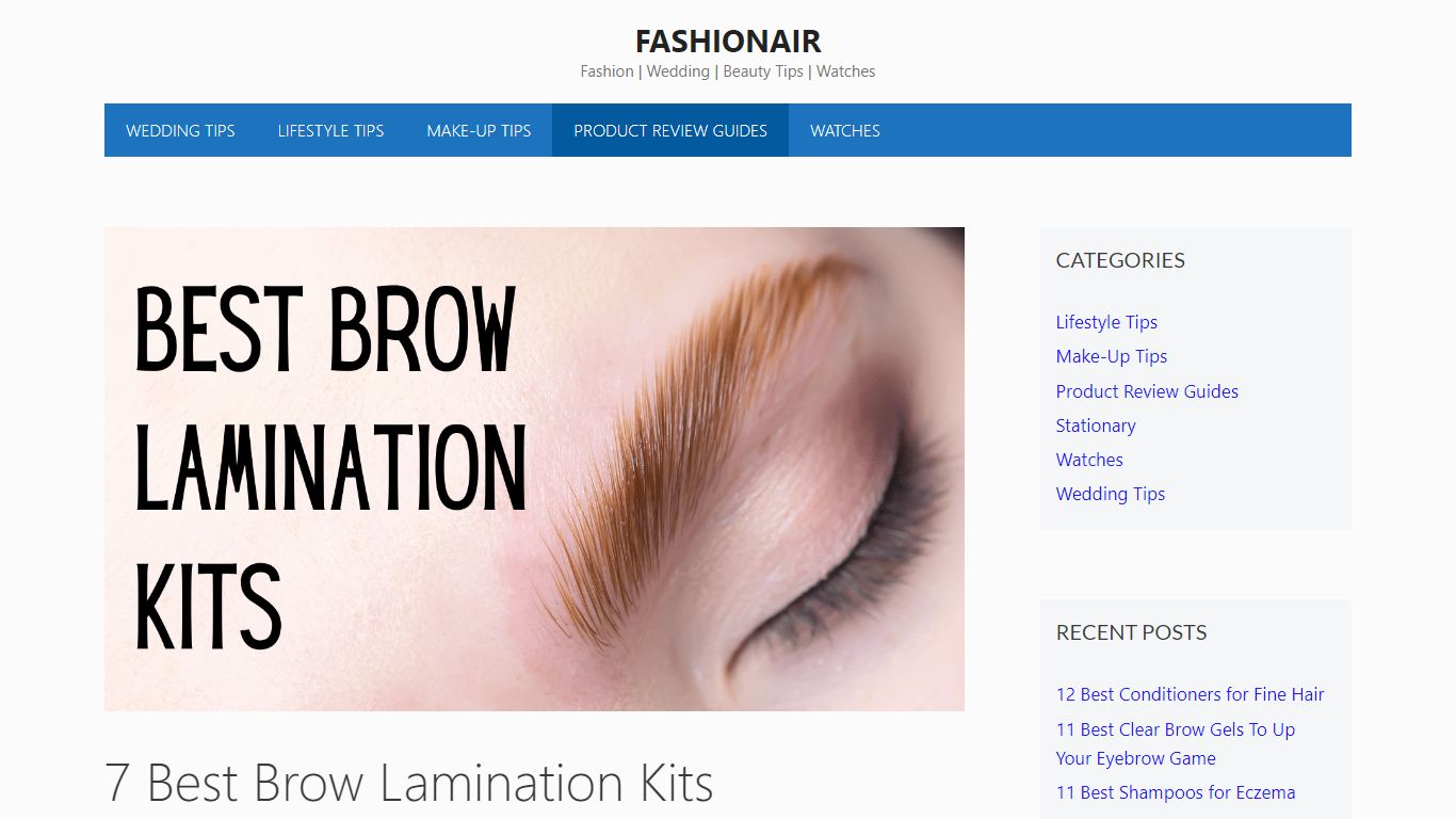 7 Best Brow Lamination Kits - Fashionair
