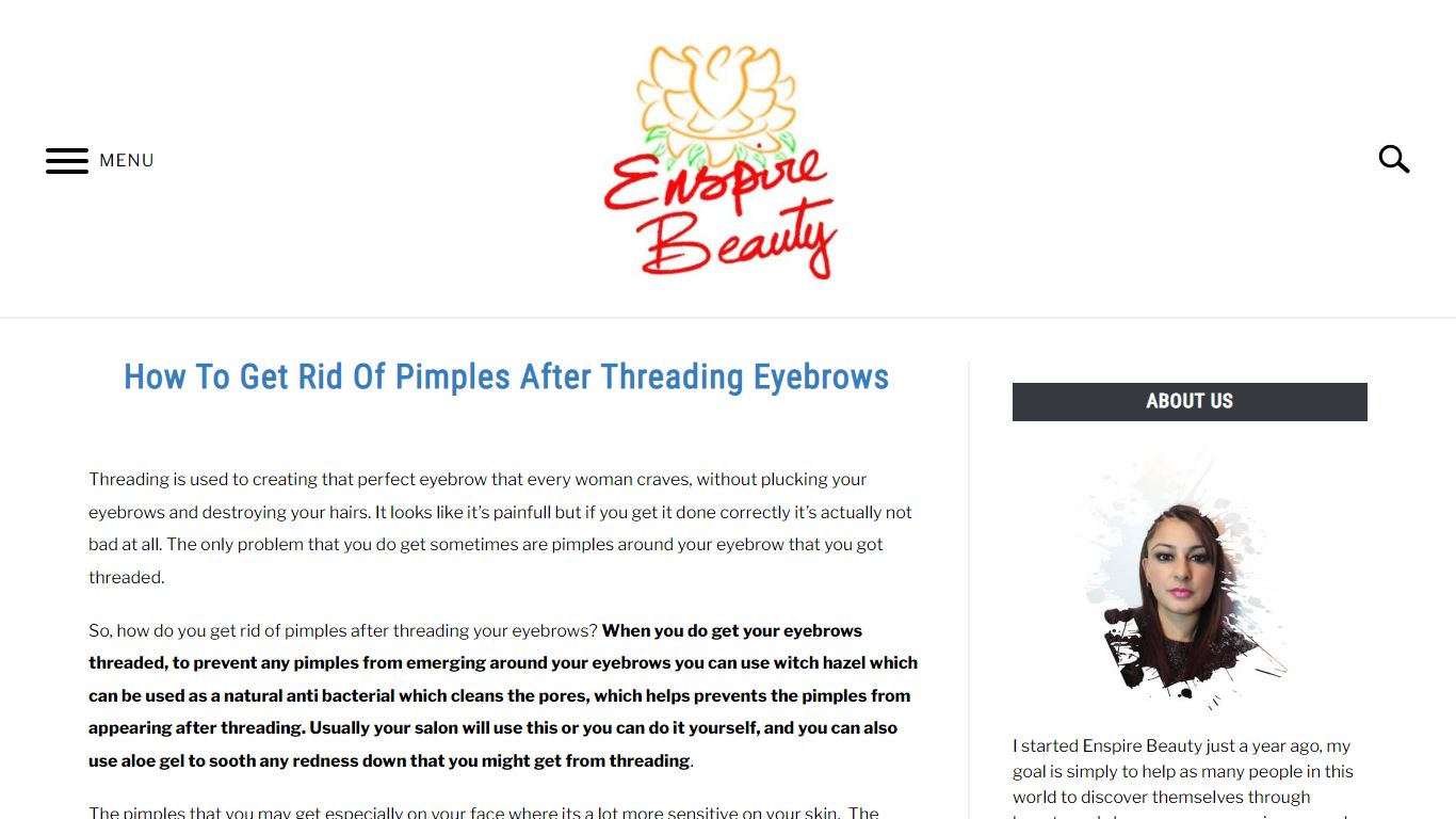 How To Get Rid Of Pimples After Threading Eyebrows