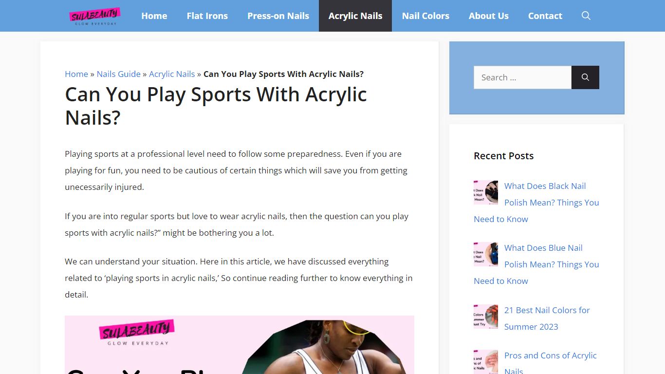 Can You Play Sports With Acrylic Nails? - Sula Beauty