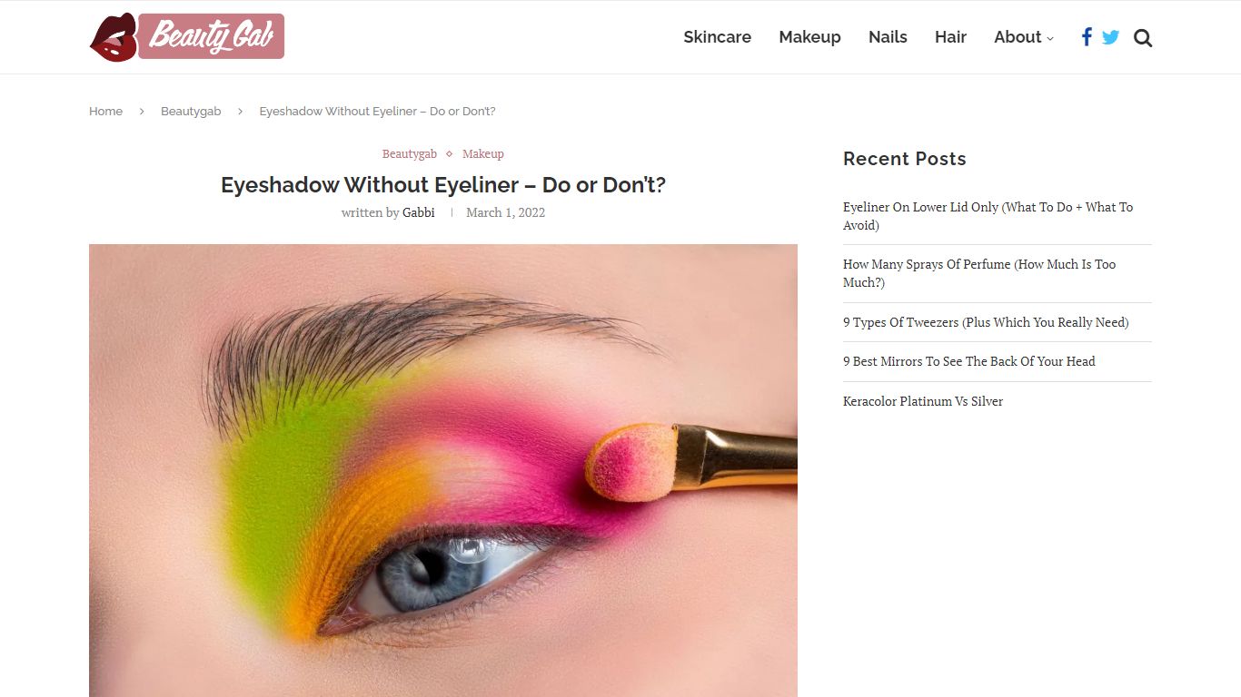 Eyeshadow Without Eyeliner - Do or Don’t? - Beautygab.com