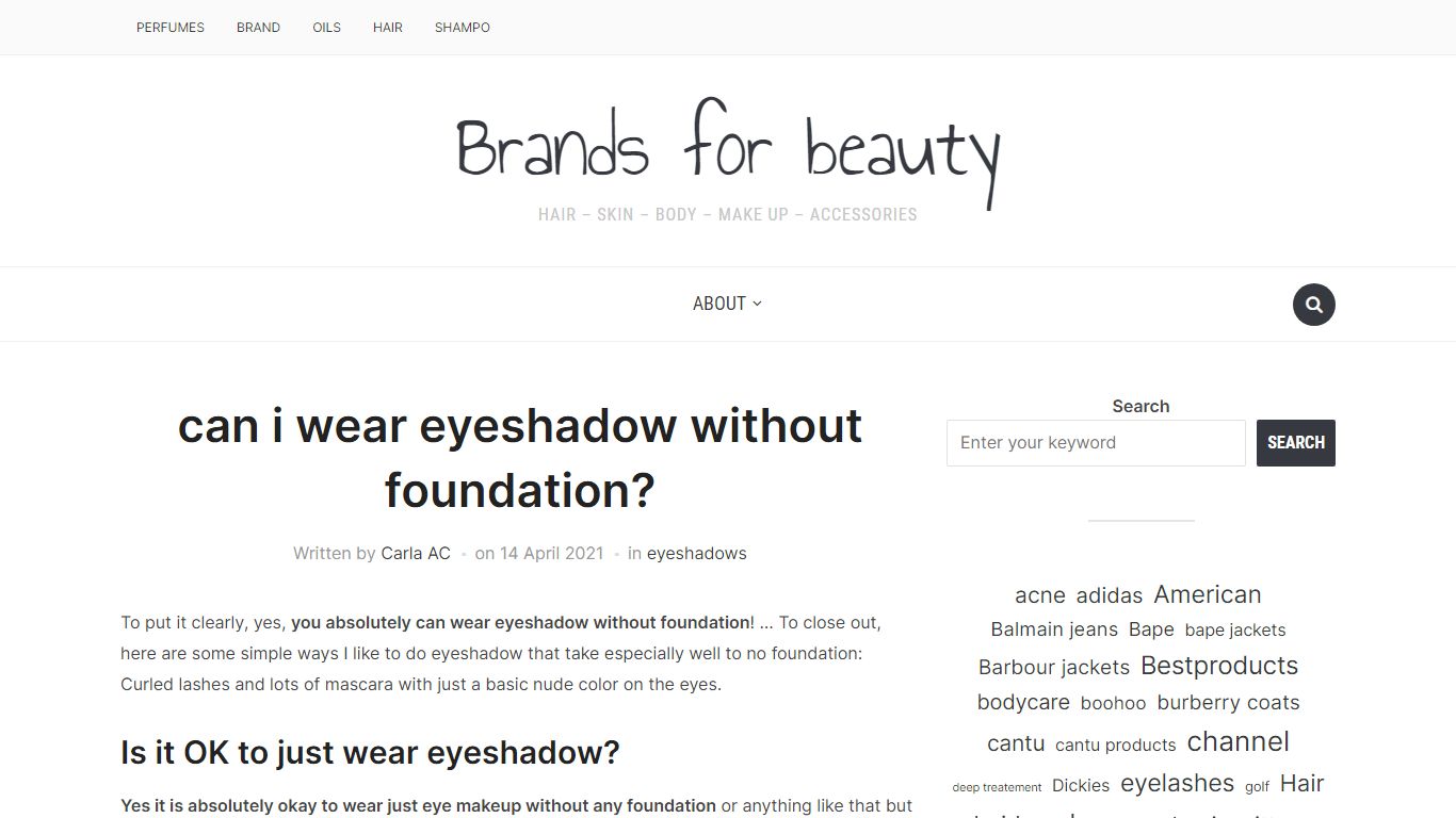 can i wear eyeshadow without foundation? - Brands for beauty