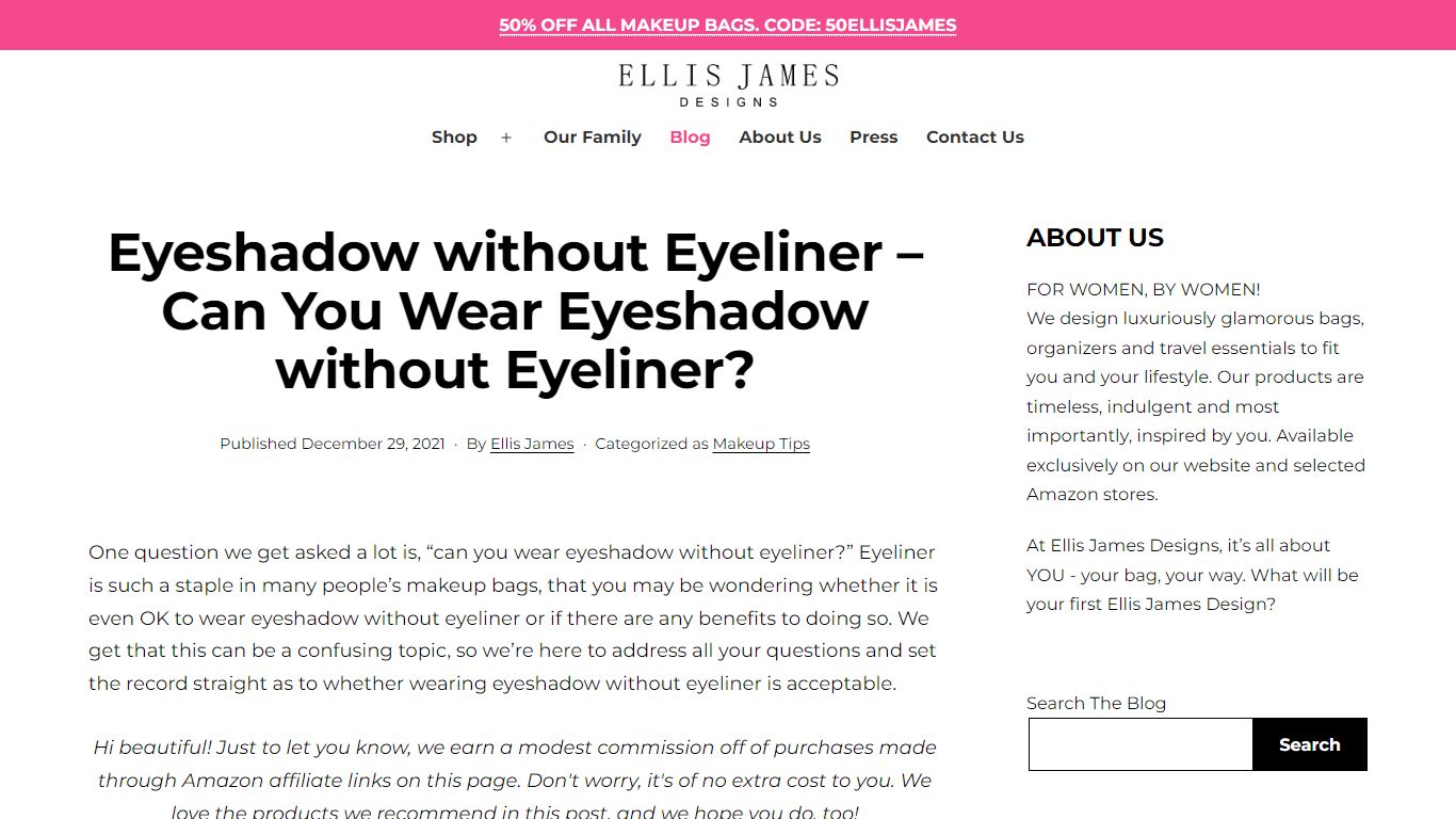 Can You Wear Eyeshadow without Eyeliner? - Ellis James Designs