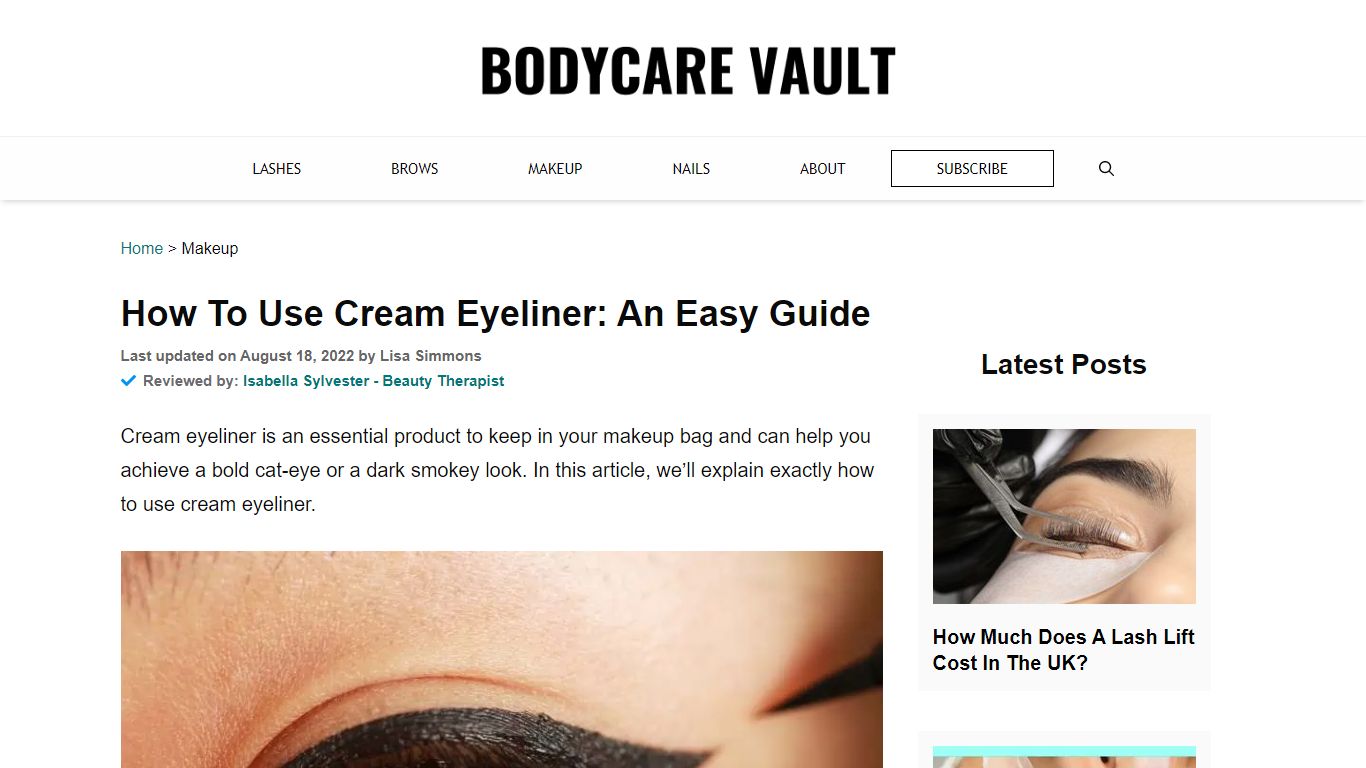 How To Use Cream Eyeliner: An Easy Guide - BodyCare Vault