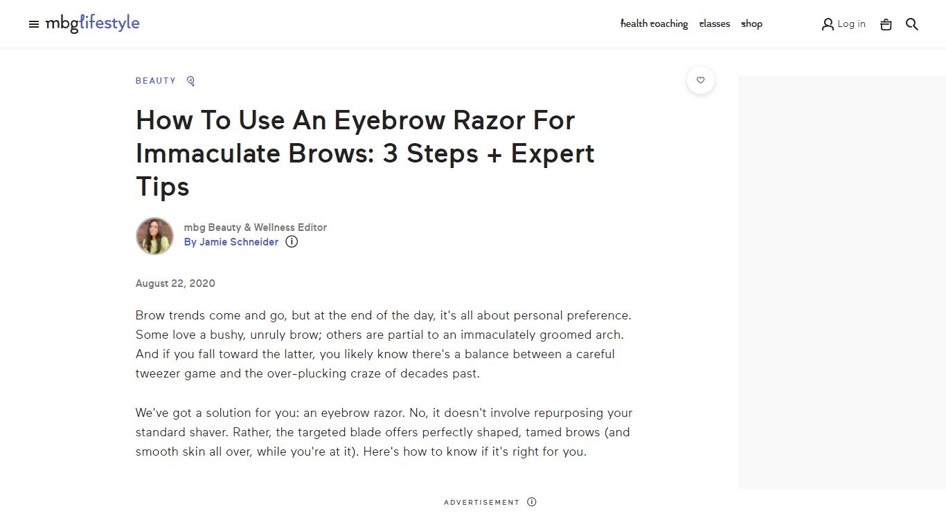 How To Use An Eyebrow Razor: 3 Steps + Expert Tips | mindbodygreen