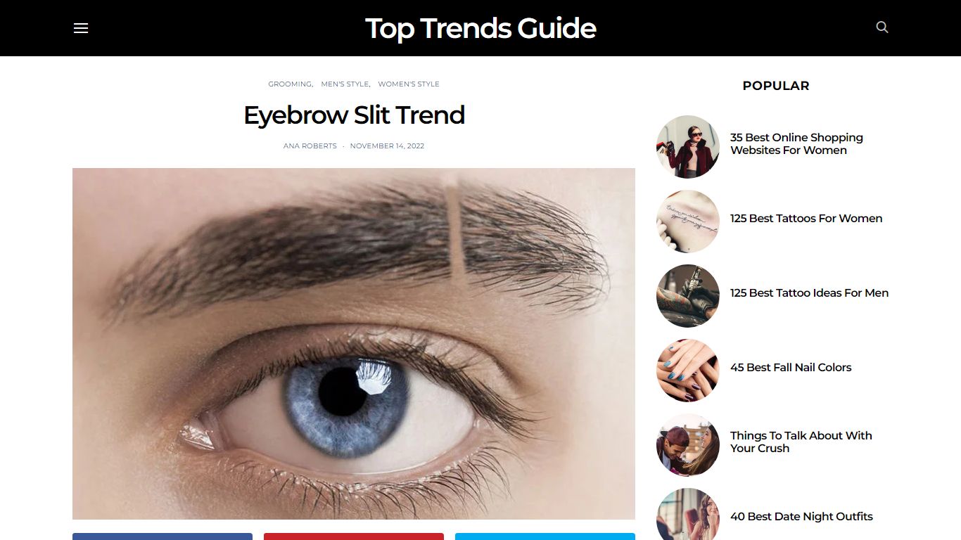 Eyebrow Slit Trend: Meaning & Style Ideas (2022 Guide) - Top Trends Guide