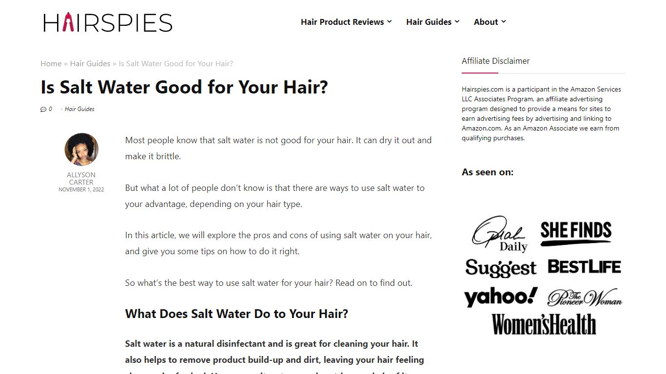 Is Salt Water Good for Your Hair? 9 Benefits Explained