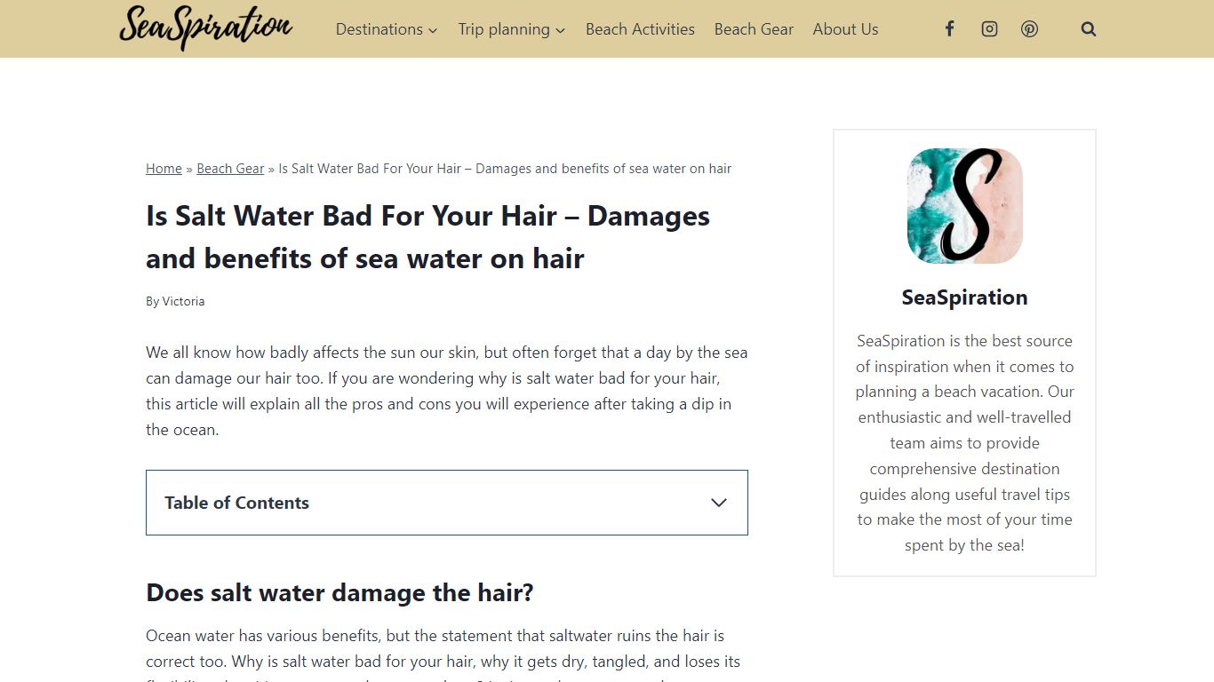 Is Salt Water Bad for Your Hair - Pros & Cons Explained - SeaSpiration