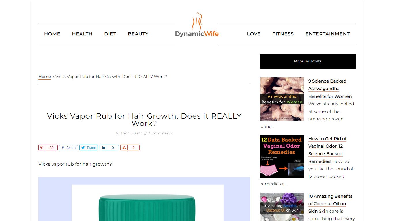 Vicks Vapor Rub for Hair Growth: Does it REALLY Work? - DynamicWife