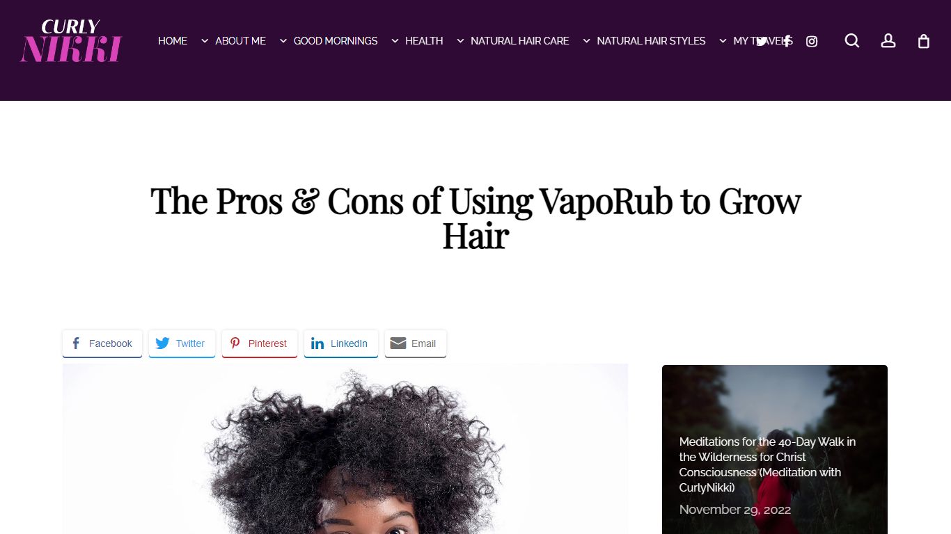 The Pros & Cons of Using VapoRub to Grow Hair - Curly Nikki