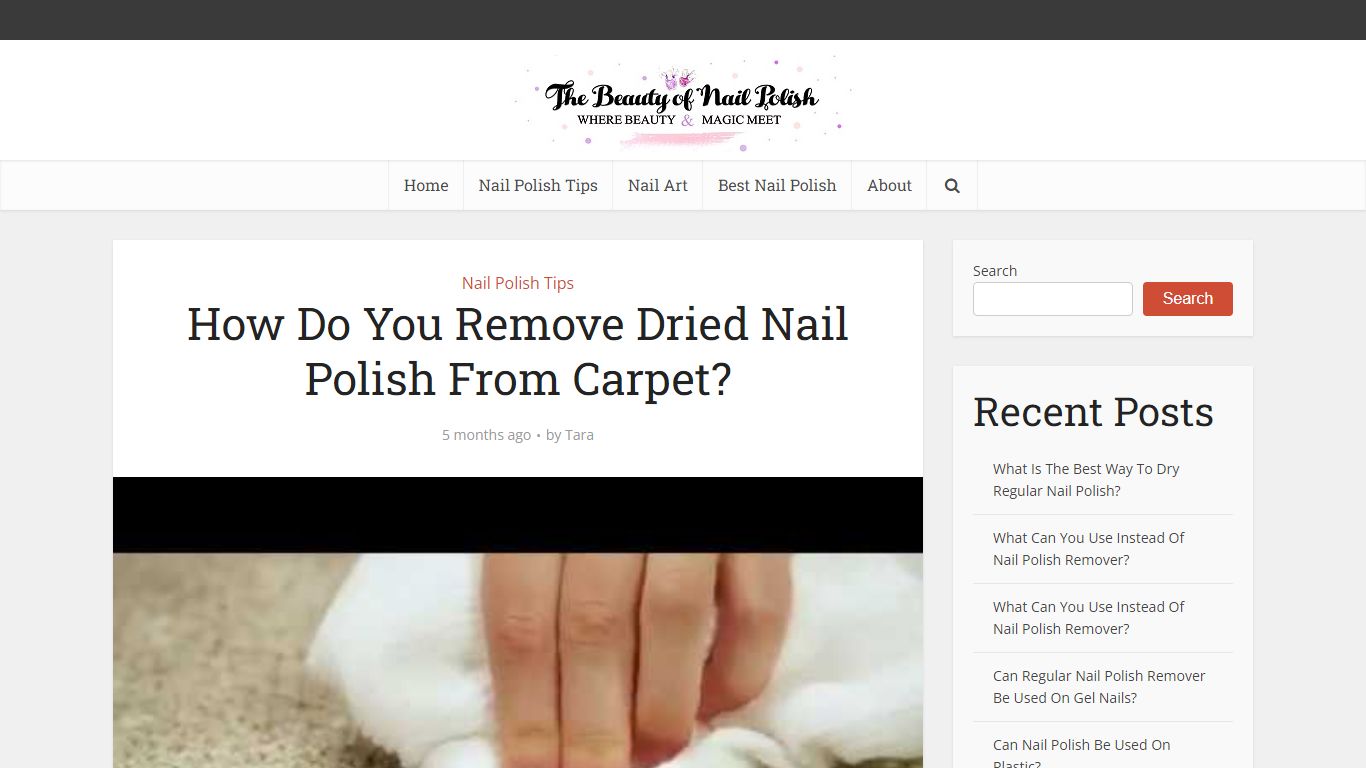How Do You Remove Dried Nail Polish From Carpet?
