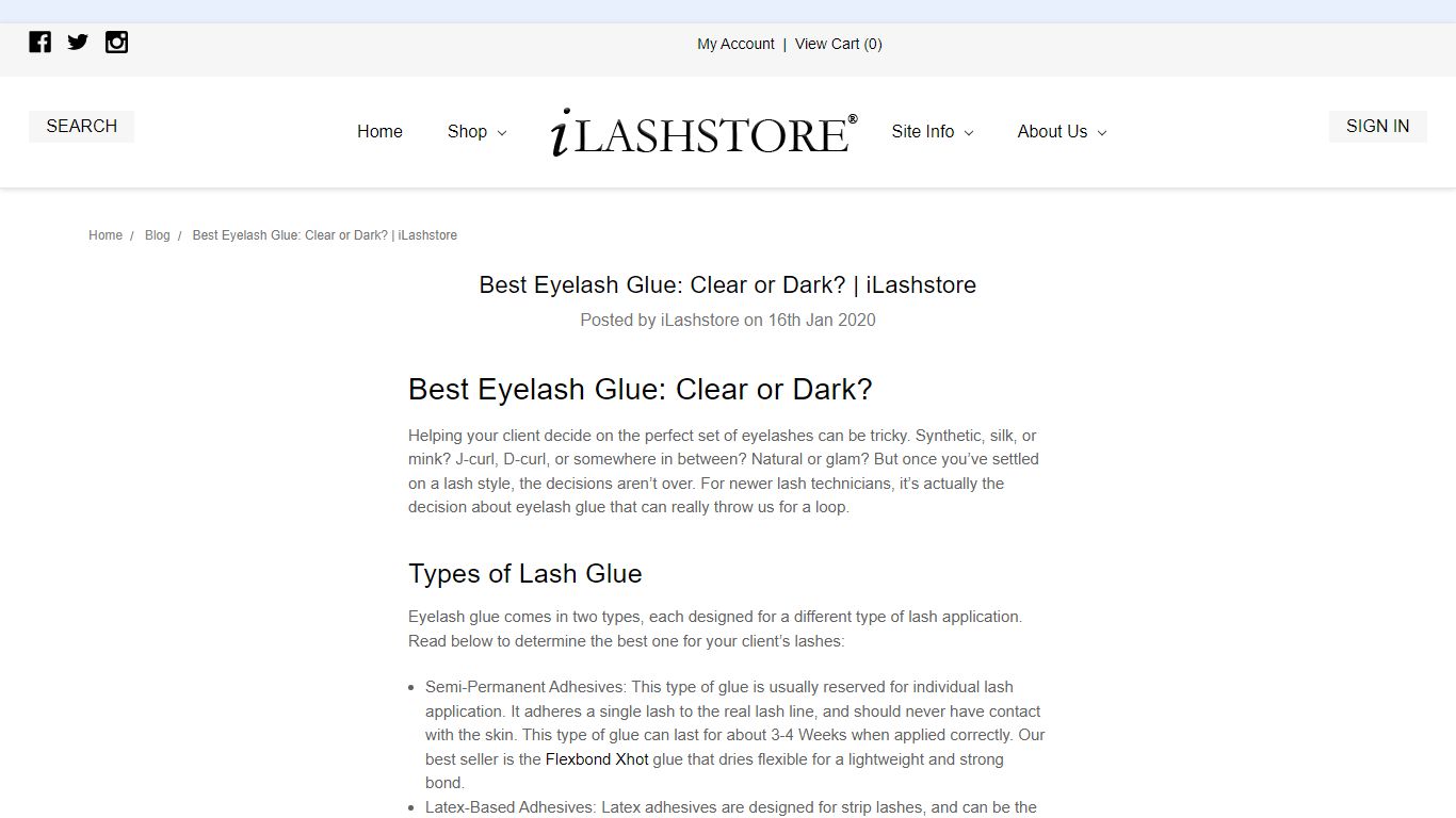 Best Eyelash Glue: Clear or Dark? | iLashstore