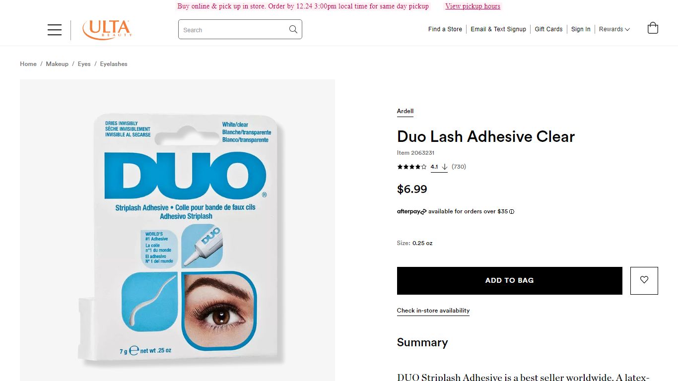 Duo Lash Adhesive Clear - Ardell | Ulta Beauty