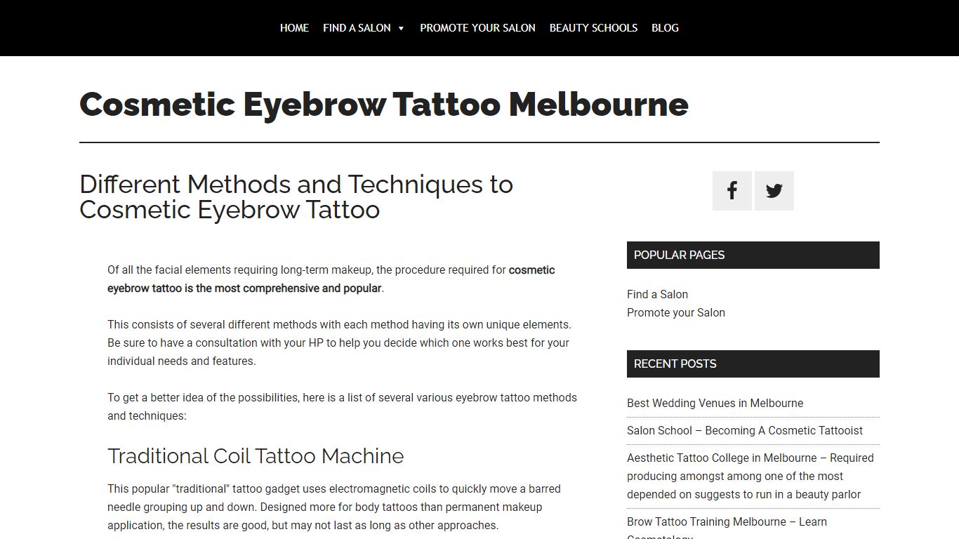 Different Methods and Techniques to Cosmetic Eyebrow Tattoo