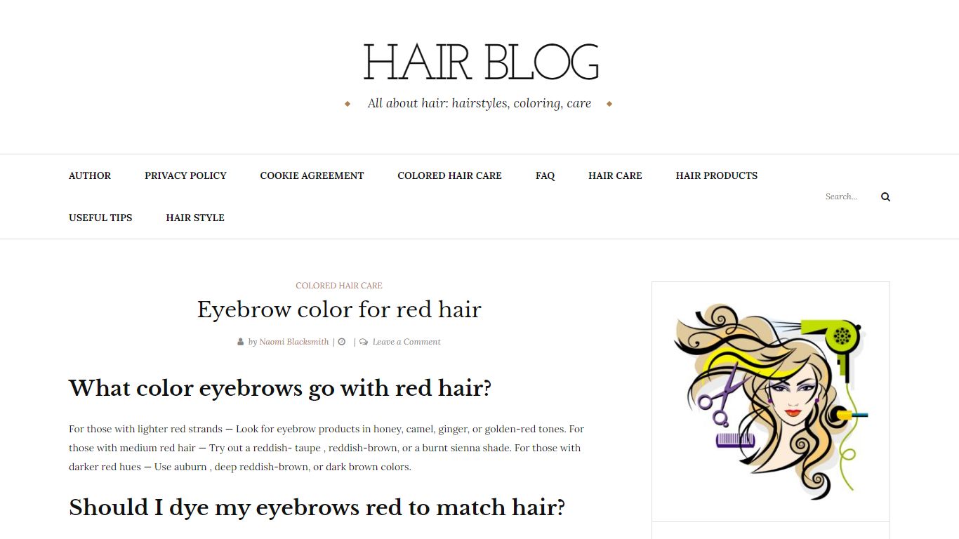 Eyebrow color for red hair - lakeannehairdesign.com