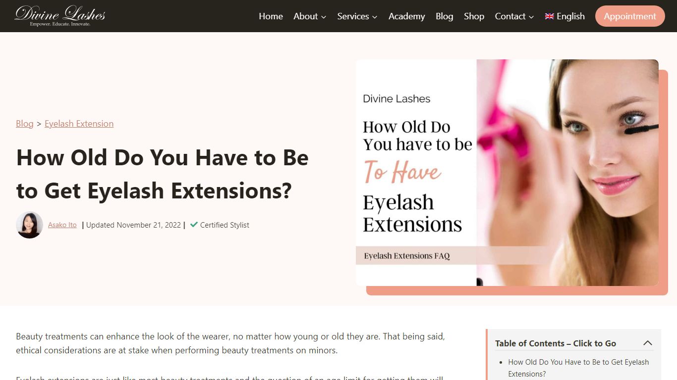 How Old Do You Have to Be to Get Eyelash Extensions? 7 ... - Divine Lashes