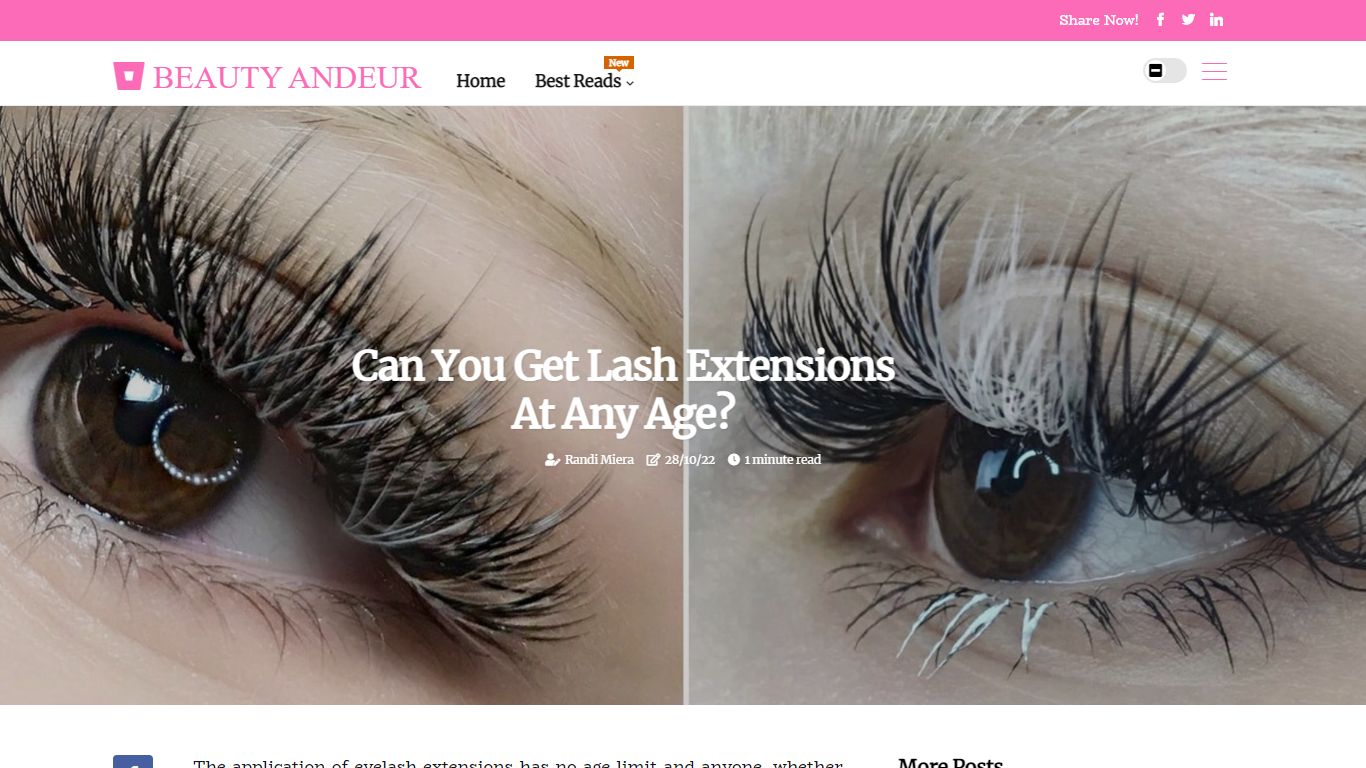 Can you get lash extensions at any age? - beautyandeur.com