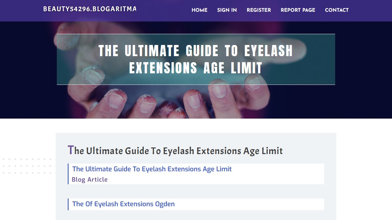 The Ultimate Guide To Eyelash Extensions Age Limit