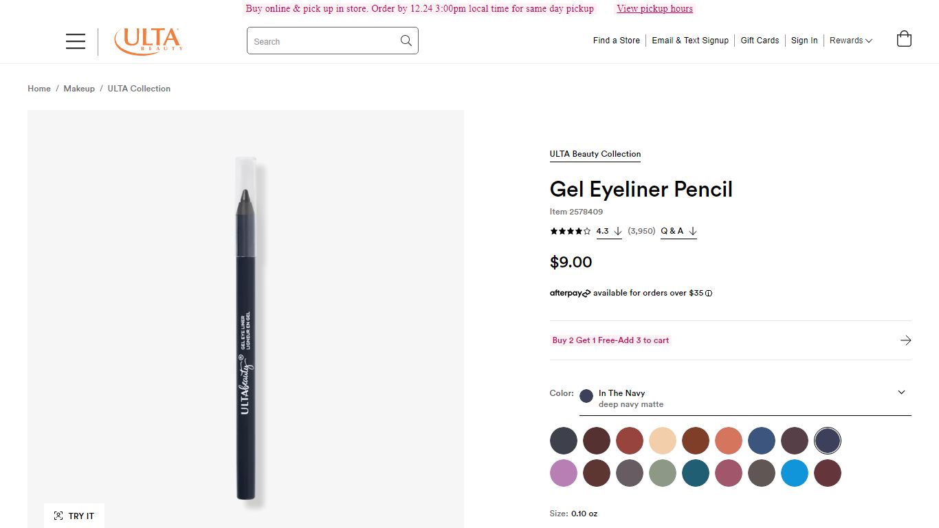 Gel Eyeliner Pencil - ULTA Beauty Collection | Ulta Beauty