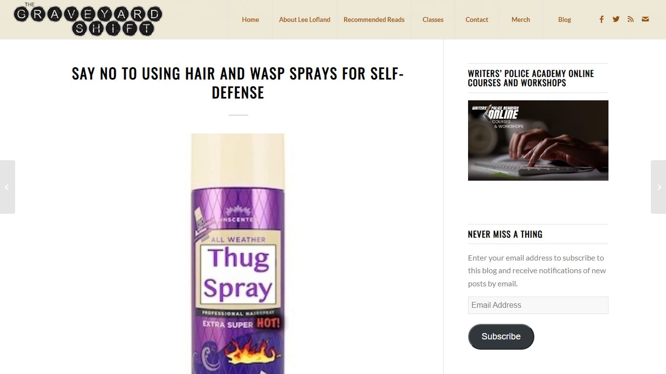 Say NO to Using Hair and Wasp Sprays for Self-Defense