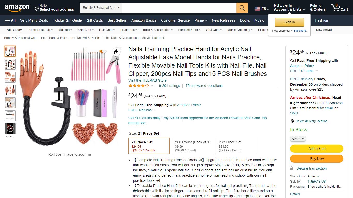 Nails Trainning Practice Hand for Acrylic Nail, Adjustable Fake Model ...