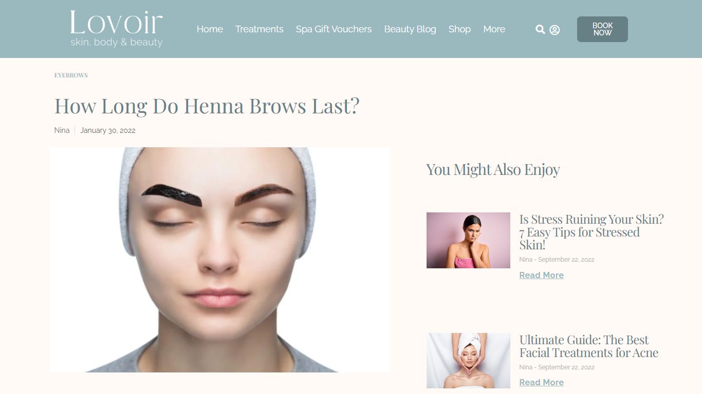 How Long Do Henna Brows Last? - Lovoir Beauty