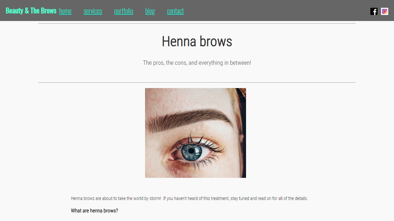 Henna Brows The Pros & Cons | Beauty & The Brows