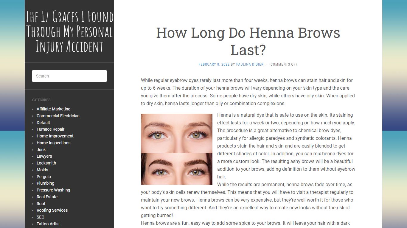 How Long Do Henna Brows Last? - The 17 Graces I Found Through My ...