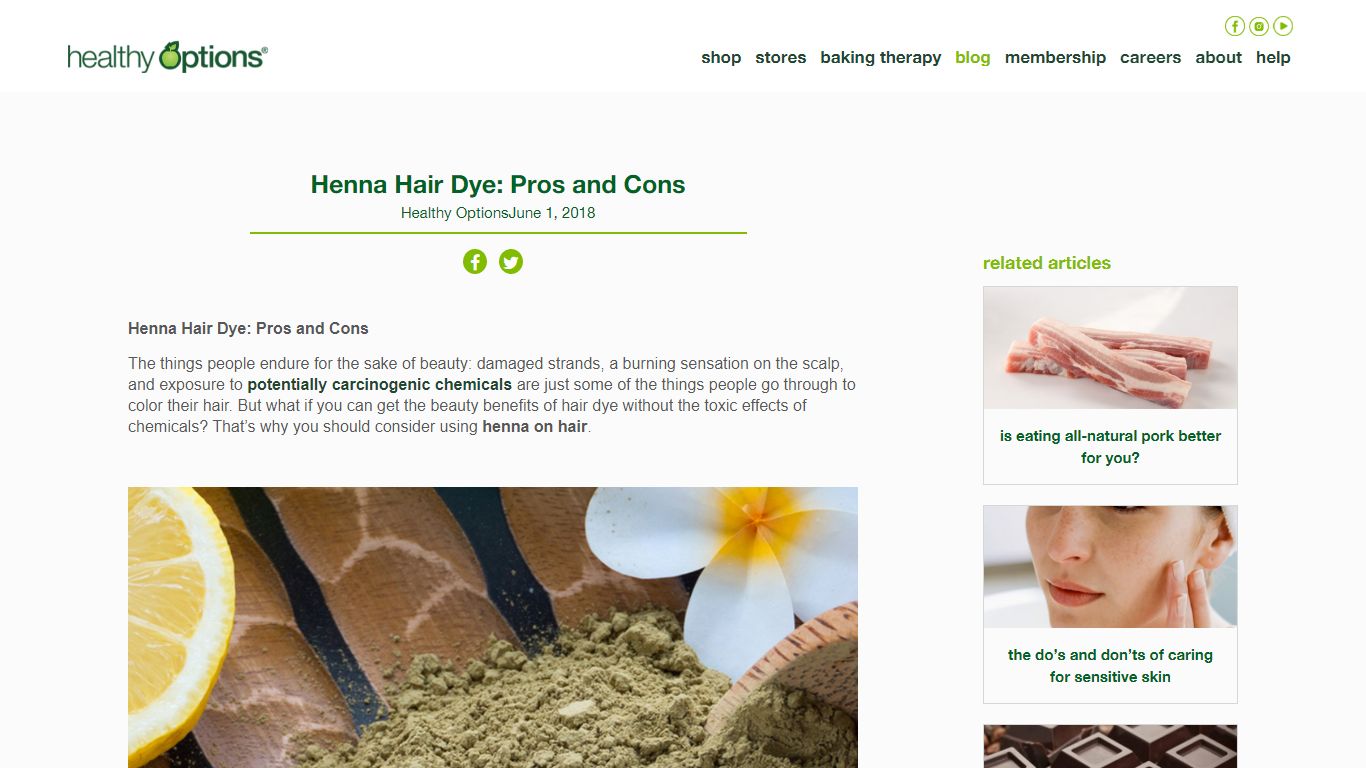 Henna Hair Dye: Pros and Cons - Blog | Healthy Options