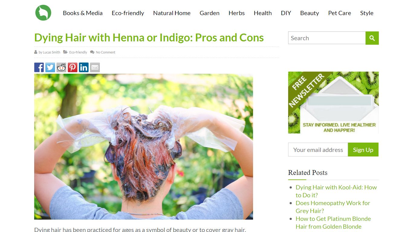 Dying Hair with Henna or Indigo: Pros and Cons | Vox Nature