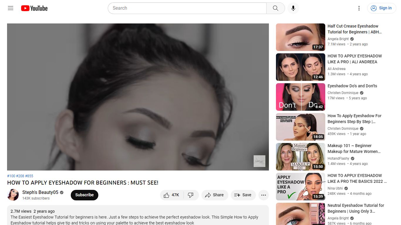 HOW TO APPLY EYESHADOW FOR BEGINNERS : MUST SEE! - YouTube