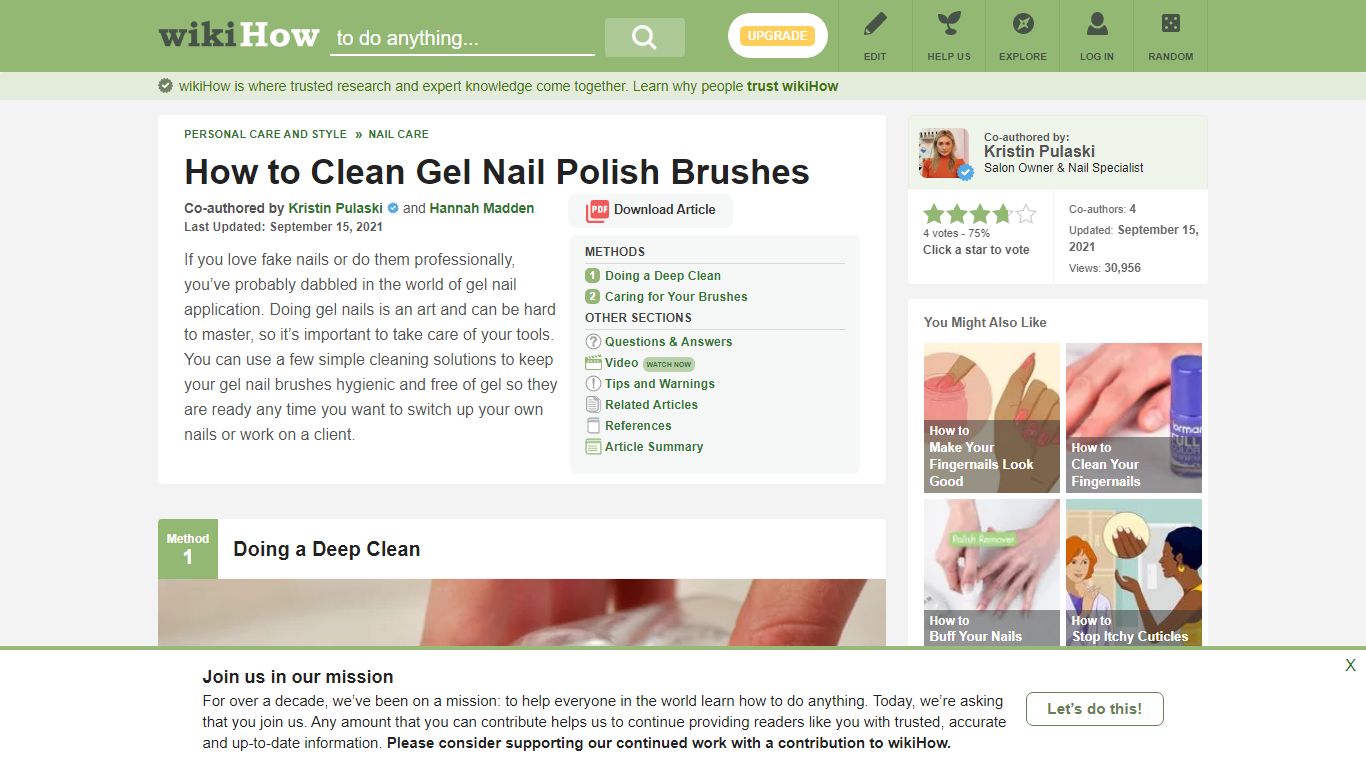 Easy Ways to Clean Gel Nail Polish Brushes: 9 Steps - wikiHow