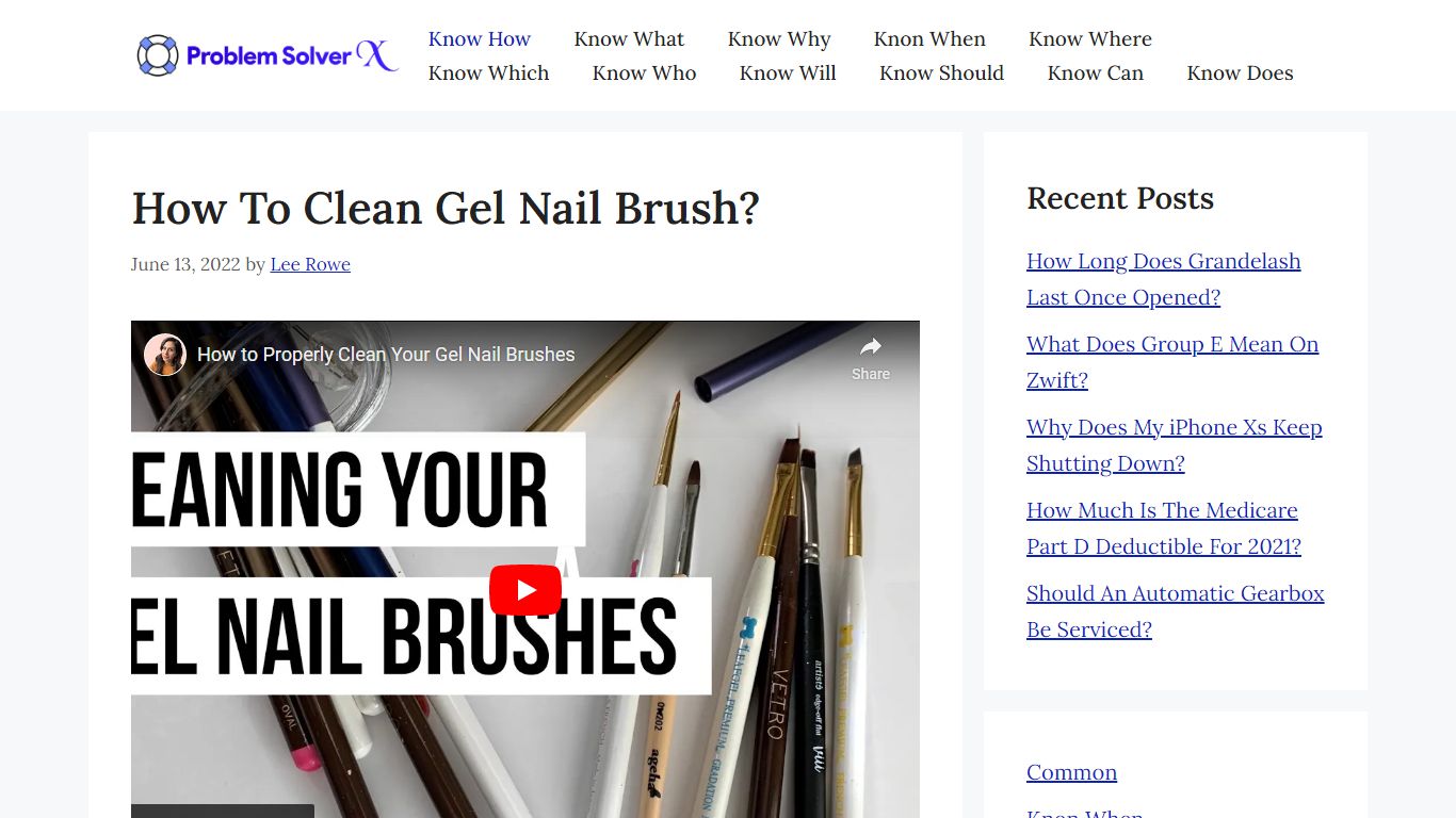 How To Clean Gel Nail Brush? - Problem Solver X