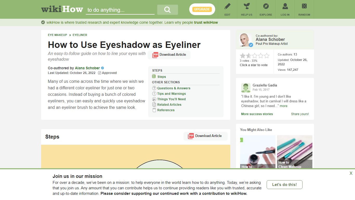 How to Use Eyeshadow as Eyeliner: 7 Steps (with Pictures) - wikiHow