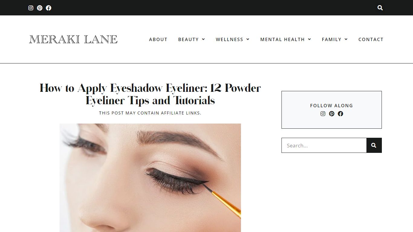 How to Apply Eyeshadow Eyeliner: 12 Powder Eyeliner Tips and Tutorials