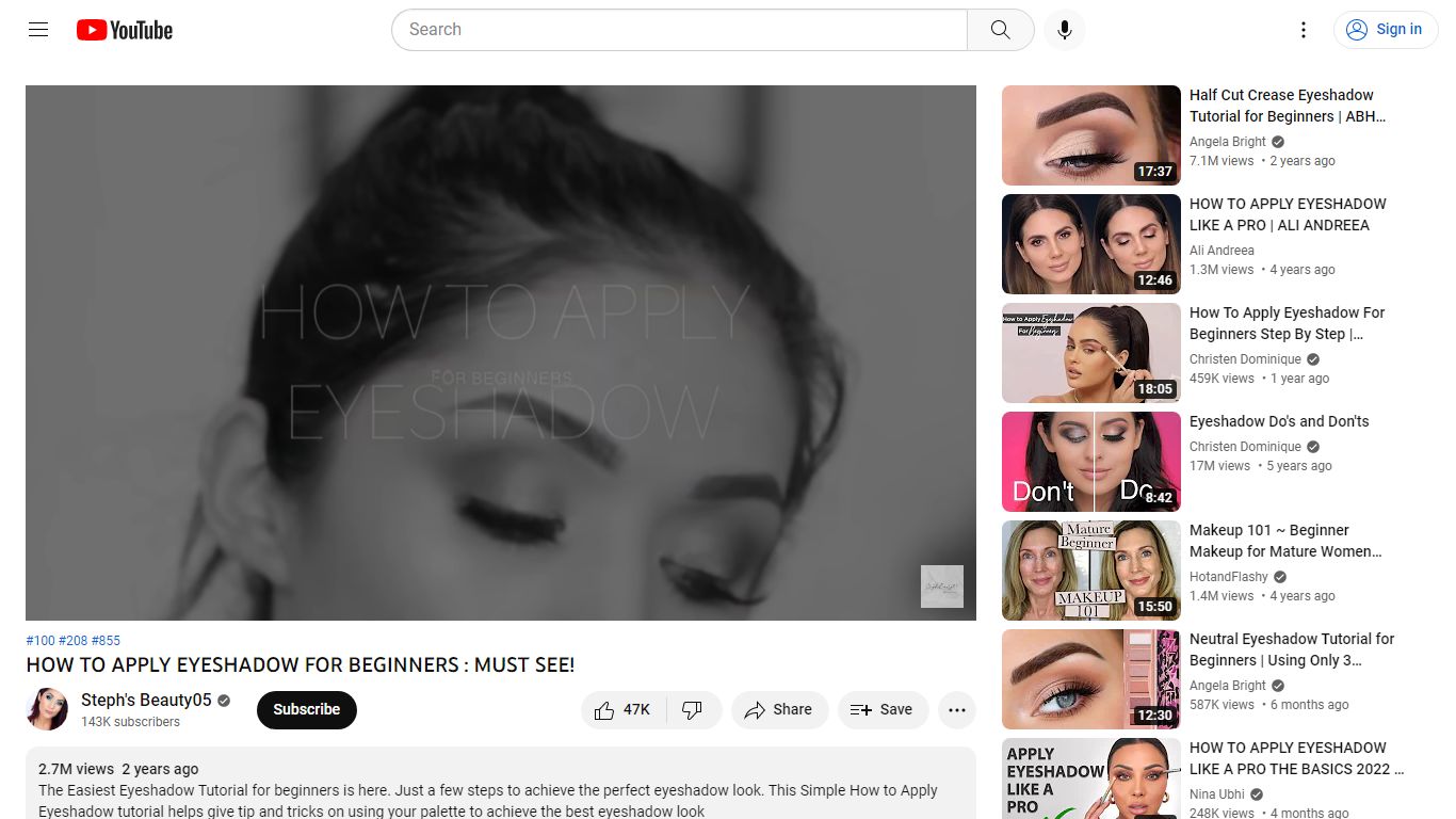 HOW TO APPLY EYESHADOW FOR BEGINNERS : MUST SEE! - YouTube