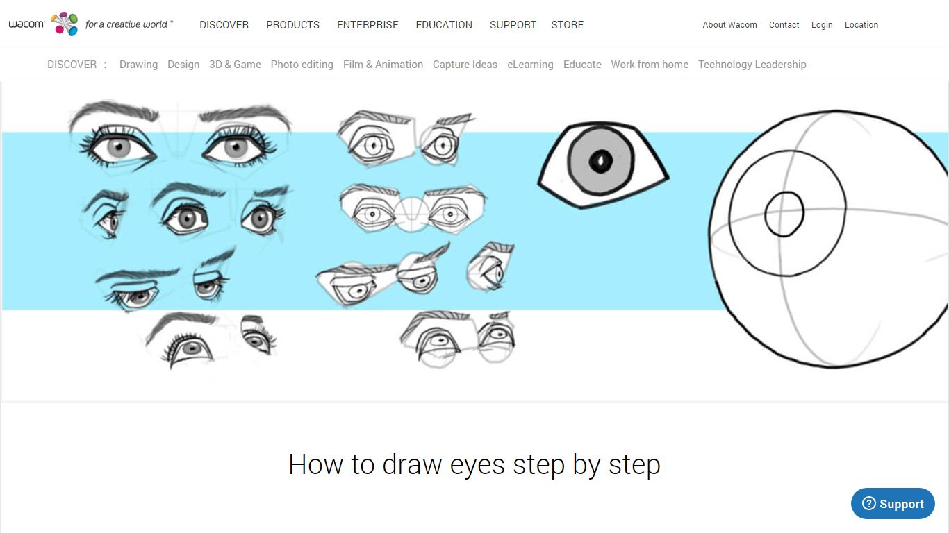 How to draw eyes step by step - Wacom