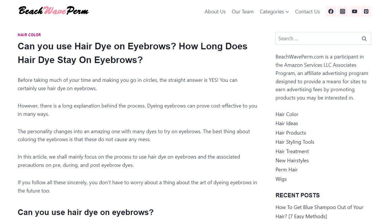 Can you use Hair Dye on Eyebrows? How Long Does Hair Dye Stay On ...