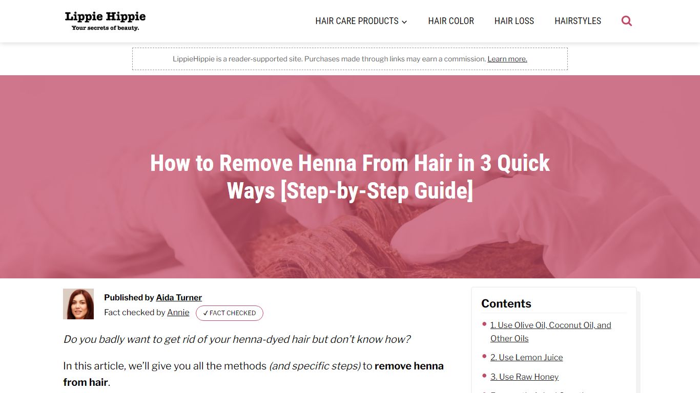 How to Remove Henna From Hair in 3 Quick Ways [Step-by-Step Guide]