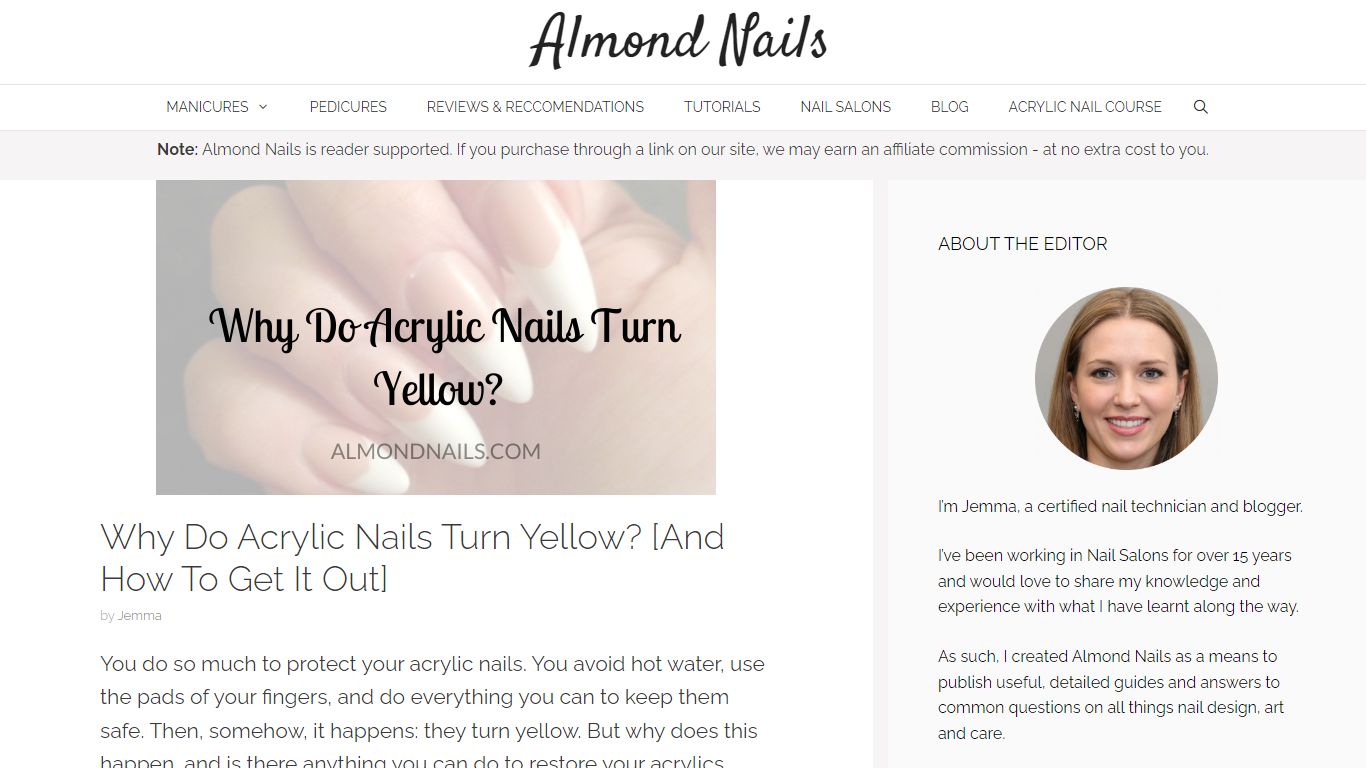 Why Do Acrylic Nails Turn Yellow? [And How To Get It Out] - Almond Nails