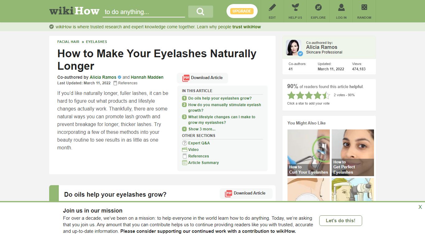 6 Ways to Make Your Eyelashes Naturally Longer - wikiHow
