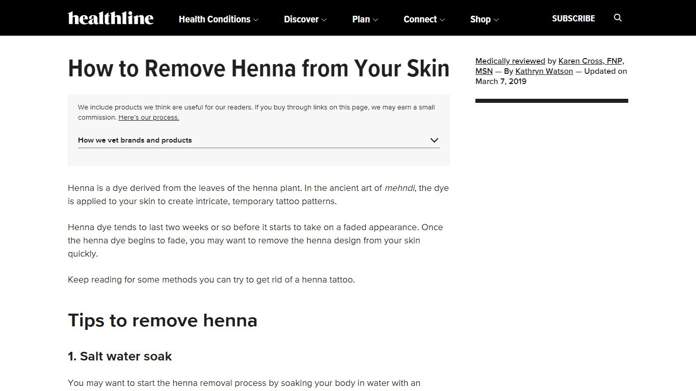 How to Remove Henna from Your Skin - Healthline