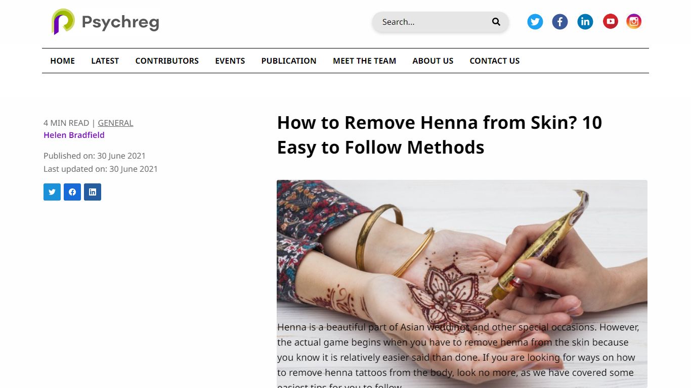 How to Remove Henna from Skin? 10 Easy to Follow Methods