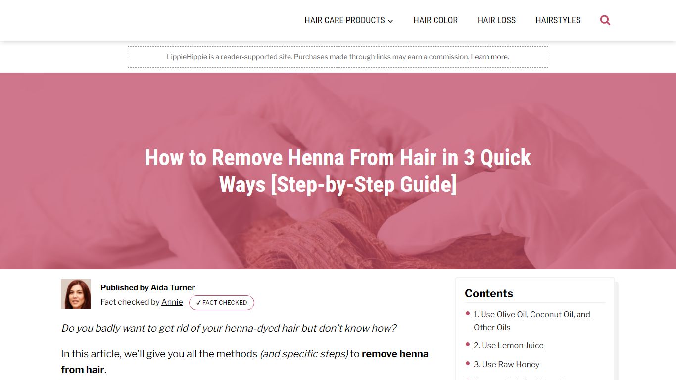 How to Remove Henna From Hair in 3 Quick Ways [Step-by-Step Guide]
